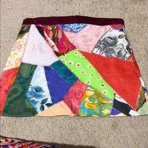 BOHO Patchwork Multi-Color HANDMADE skirt